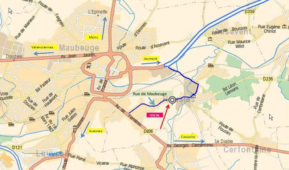 Plan d'accès 1